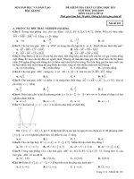 Đề thi học kỳ 1 toán 10 năm học 2018 2019 sở GD và đt bắc giang 