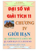 Lý thuyết và bài tập chuyên đề giới hạn – Lư Sĩ Pháp