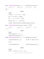 Bài tập trắc nghiệm hàm số bậc nhất và hàm số bậc hai có lời giải chi tiết