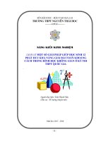 Kỹ năng giải bài toán khoảng cách trong hình học không gian – Trần Thanh Hữu