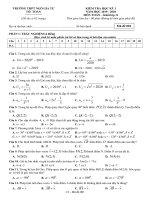 Đề thi HKI toán 11 năm 2019 2020 trường THPT ngô gia tự đắk lắk 