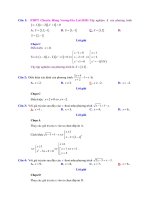 Bài tập trắc nghiệm phương trình và hệ phương trình có lời giải chi tiết