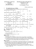 Đề khảo sát chất lượng học kỳ 1 toán 9 năm học 2017 2018 sở GD và đt nam định 