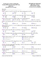 Đề kiểm tra hình học 10 chương 2 năm 2017 2018 trường THPT chuyên lương thế vinh đồng nai 