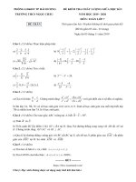 Đề kiểm tra giữa kì 1 toán 7 năm 2019 2020 trường ngọc châu hải dương 