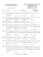 Đề kiểm tra hình học 12 chương 3 năm 2018 2019 trường đoàn thượng hải dương 