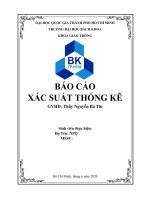 Báo cáo Xác xuất thống kê nhóm 7 ĐH BK HCM Thầy Nguyễn Bá Thi