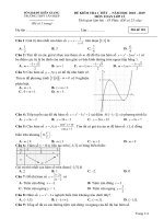Đề kiểm tra 1 tiết giải tích 12 chương 1 năm 2018 2019 trường THPT tân hiệp kiên giang 