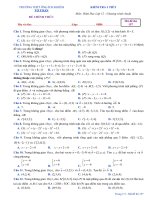 Đề kiểm tra 1 tiết hình học 12 chương 3 năm 2017 2018 trường ông ích khiêm đà nẵng 