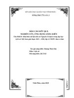 SKKN: Khai thác tài liệu tiểu sử Nguyễn Ái Quốc trong dạy học      Lịch sử Việt Nam giai đoạn 1919 – 1930, lớp 12 THPT Ban cơ bản