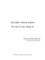 Tài liệu ôn thi Cơ học lượng tử