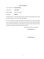 Tổng kết công tác quản lý chất lượng bê tông đầm lăn của công trình thủy điện Lai Châu