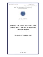 Nghiên cứu chế tạo và tính chất của hệ hạt nano từ fe, co bằng phương pháp nghiền cơ năng lượng cao 