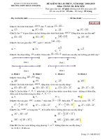Đề kiểm tra 45 phút hình học 10 chương 1 năm 2018 2019 trường đoàn thượng hải dương 