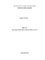 Sáng kiến kinh nghiệm: Dạy học phân hóa môn Vật lý