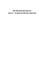 Kỷ yếu hội thảo: Covid 19 – Tác động và phản ứng chính sách