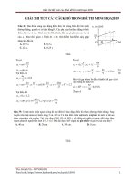 Giải chi tiết các câu khó trong đề tham khảo Vật lí 2019
