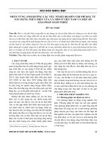 Phân vùng ảnh hưởng các yếu tố rủi ro đến chi phí đầu tư xây dựng thủy điện vừa và nhỏ ở Việt Nam và một số giải pháp giảm thiểu