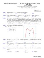 Đề khảo sát chất lượng toán 12 năm 2018 2019 trường nguyễn trãi thanh hóa lần 1 