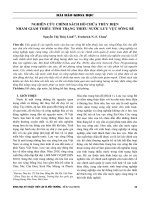 Nghiên cứu chính sách hồ chứa thủy điện nhằm giảm thiểu tình trạng thiếu nước lưu vực sông Bé
