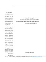 sáng kiến kinh nghiệm “ Sử dụng phương pháp quy đổi để giải quyết bài toán peptit