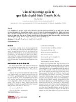 Vấn đề hội nhập quốc tế qua lịch sử phê bình Truyện Kiều