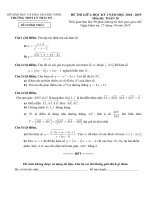 Đề kiểm tra giữa học kỳ 1 toán 10 năm 2018 2019 trường lý thái tổ bắc ninh 