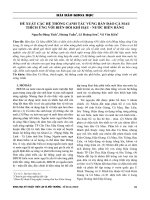 Đề xuất các hệ thống canh tác vùng bán đảo Cà Mau thích ứng với biến đổi khí hậu - nước biển dâng