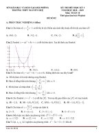 Đề thi hết học kỳ 1 toán 10 năm 2018 2019 trường THPT nguyễn huệ hải phòng 