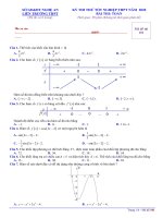 Đề thi thử tốt nghiệp THPT môn Toán năm 2020 lần 1 - Liên trường THPT