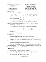 Đề thi HK1 toán 9 năm học 2017 2018 phòng GD và đt tứ kỳ hải dương 