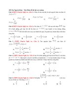 109 câu nguyên hàm tích phân trích đề thi các trường 2019 Full giải chi tiết