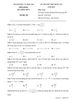 Đề thi thử THPT quốc gia môn toán năm 2019 sở GD đt tiền giang 