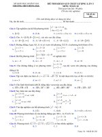 Đề thi khảo sát chất lượng toán 10 trường THPT đồng đậu vĩnh phúc lần 3 