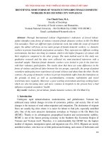 Identifying some forms of violence towards female domestic workers in Ho Chi Minh city nowadays