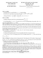 Đề tuyển sinh lớp 10 THPT năm 2019 2020 môn toán sở GD đt thừa thiên huế 