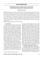 Mô phỏng ứng xử chịu nén của bê tông bằng phần mềm phần tử rời rạc PFC2D