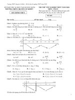 Đề thi thử tốt nghiệp THPT môn Toán năm 2020 lần 1 - THPT chuyên Lê Khiết