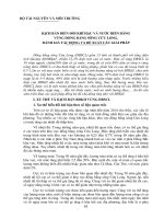 Kịch bản biến đổi khí hậu và nước biển dâng vùng đồng bằng Sông Cửu Long, đánh giá tác động và đề xuất các giải pháp