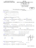 Đề thi KSCL môn Toán năm 2020 lần 2 - THPT Lý Nhân Tông, Bắc Ninh
