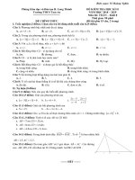 Đề kiểm tra HK2 toán 8 năm 2018 2019 trường THCS tam an đồng nai 