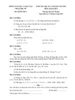 Đề thi học kì 1 toán 6 năm 2019 2020 phòng GD đt phú mỹ BR VT 