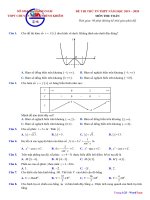 Đề thi thử THPT QG môn Toán năm 2020 lần 1 - THPT Chuyên Nguyễn Bỉnh Khiêm