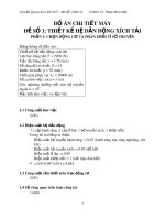 Đồ án Chi tiết máy: Thiết kế hệ dẫn động xích tải - Nguyễn Quang Kim