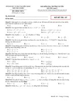 Đề kiểm tra thường xuyên môn Toán năm 2020 lần 1 - THPT Phó Cơ Điều, Kiên Giang