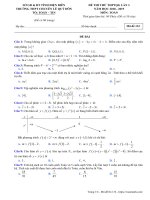 Đề thi thử toán THPTQG 2019 lần 3 trường chuyên lê quý đôn điện biên 