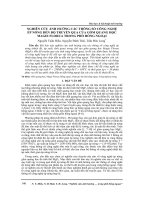 Nghiên cứu ảnh hưởng các thông số công nghệ ép nóng đến độ truyền qua của gốm quang học Magie Florua trong phổ hồng ngoại