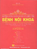 Tai lieu y khoa hướng dẫn chẩn đoán và điều trị bệnh nội khoa BV bạch mai khotailieu 