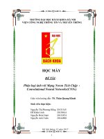 Báo cáo môn học máy: Phân loại ảnh