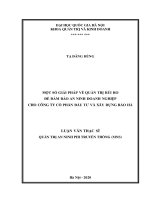 MỘT số GIẢI PHÁP về QUẢN TRỊ rủi RO để đảm bảo AN NINH DOANH NGHIỆP CHO CÔNG TY cổ PHẦN đầu tư và xây DỰNG bảo hà 